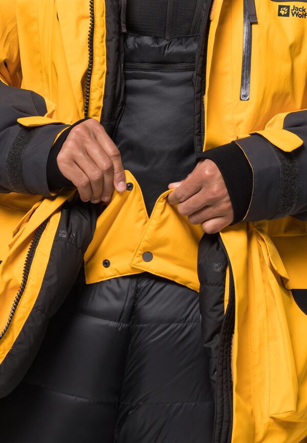 PARKA M Men\'s – yellow down WOLFSKIN JACK - - expedition coat M burly waterproof 1995 XT SERIES