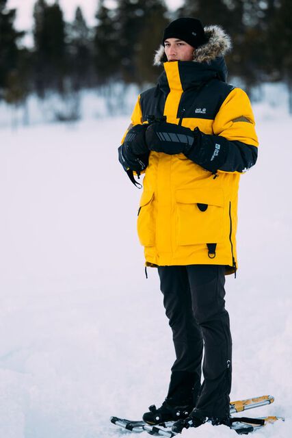 1995 SERIES PARKA Men\'s waterproof expedition WOLFSKIN JACK – XT M burly coat down - - M yellow
