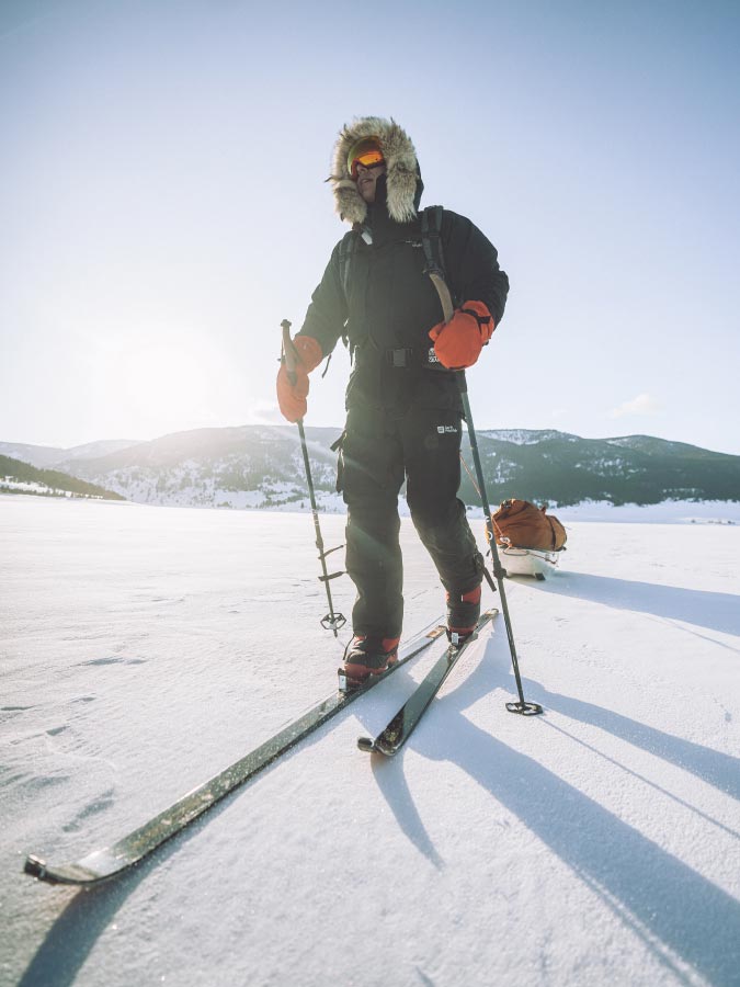 Eric on skis